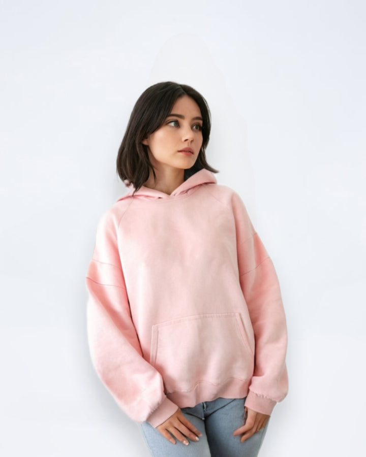 Cozy Pink Fleece Hoodie - Perfect for every Casual Occasion